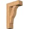 Ekena Millwork Funston Block Smooth Bracket w/ Offset Brace, Western Red Cedar, 7 1/2"W x 22"D x 34"H BKT0806X22X34FST05SWR - alternate 1